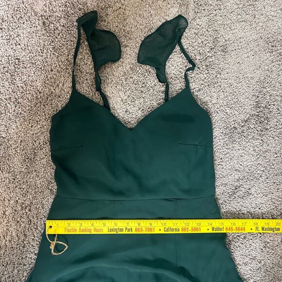 Birdy Grey Gown Size Small Hunter Green Prom Bridal - Picture 4 of 12